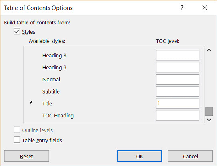 Create-table-of-contents-Word