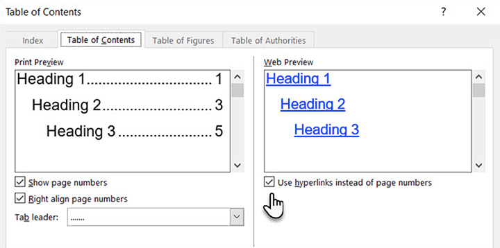 Create-table-of-contents-Word