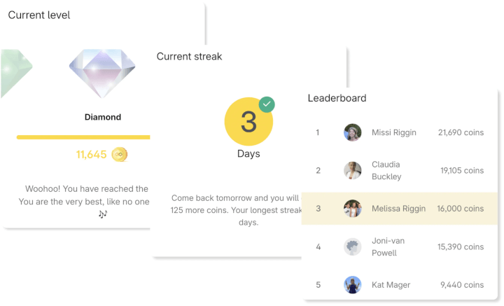 Gamified GoSkills LMS interface