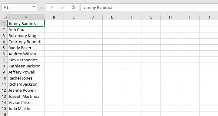 Split cells in Excel