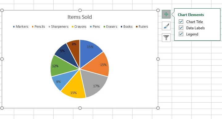 How to make a pie chart in Excel