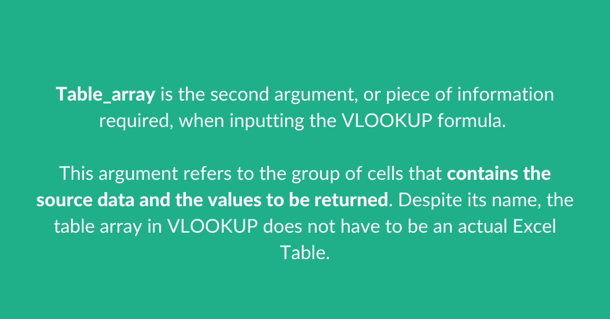 Your Guide To Vlookup Table Array Goskills