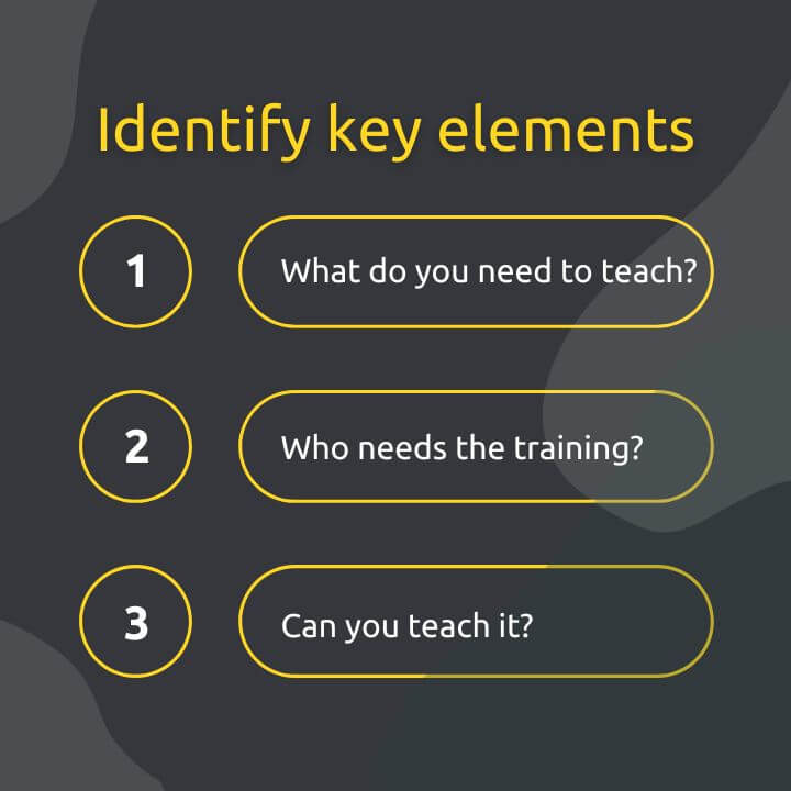 3 key elements to create an online course
