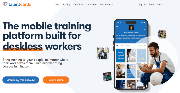 talentcards microlearning lms