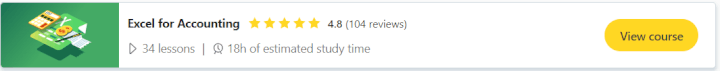 Excel for accountants course