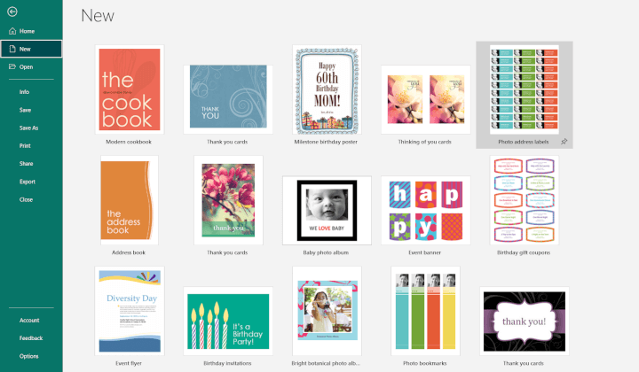 microsoft publisher templates
