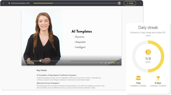 GoSkills LMS AI-powered features