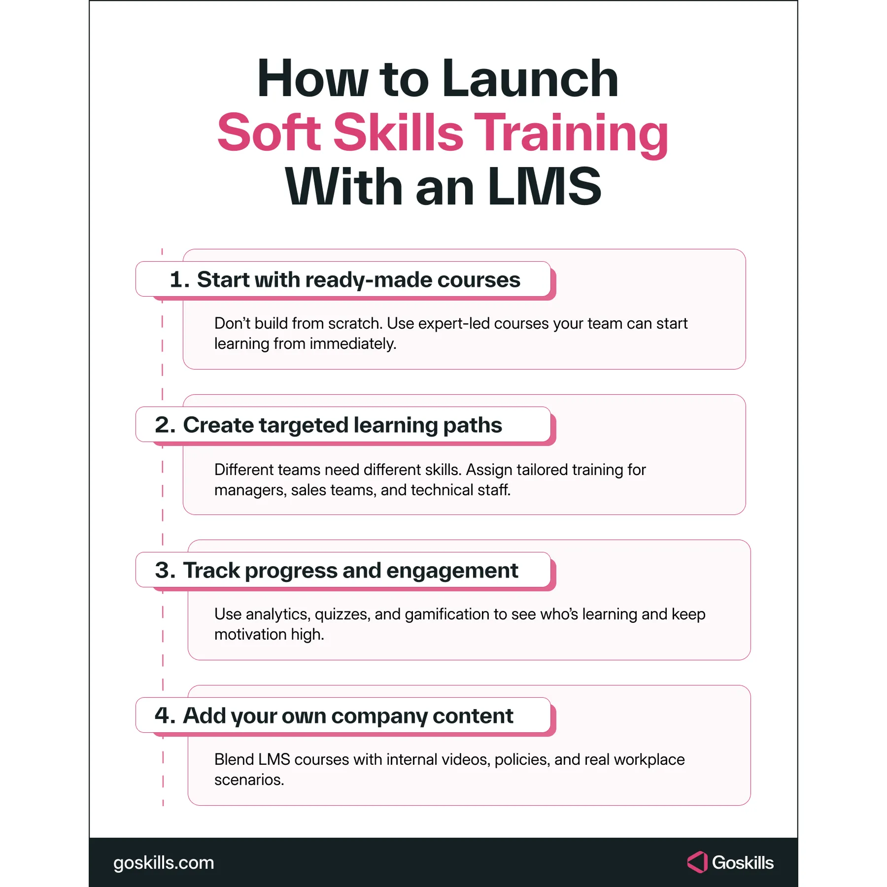 how to launch soft skills training using an lms