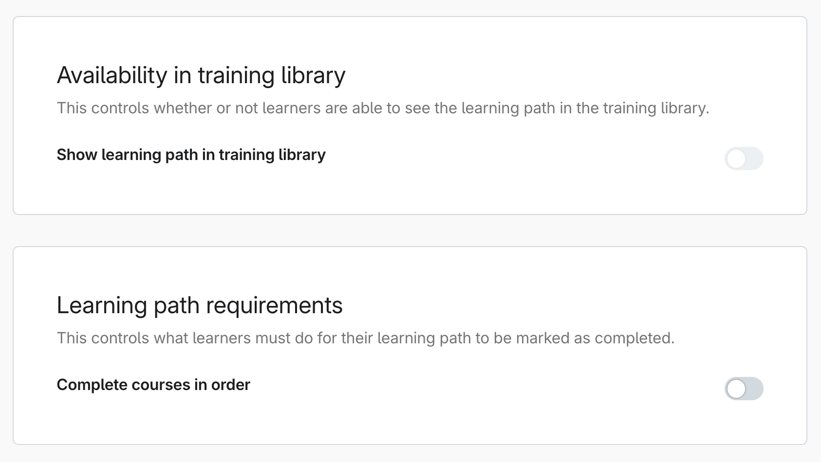 learning-path-settings